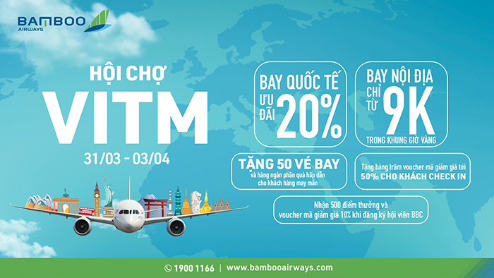  Hàng chục nghìn vé máy bay ưu đãi, tour du lịch và quà tặng sẽ được Vietnam Airlines Group dành riêng cho khách hàng tại Hội chợ VITM Hà Nội 2022.